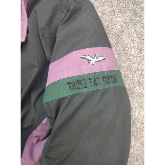Vintage Triple F.A.T. Goose Down Jacket Men's Large 90s Turbo Sportswear